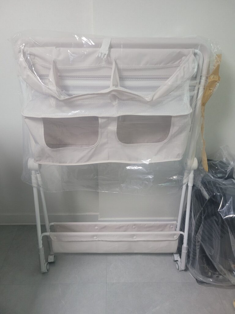 기저귀 갈이대 세탁, 조립 후 보관 상태