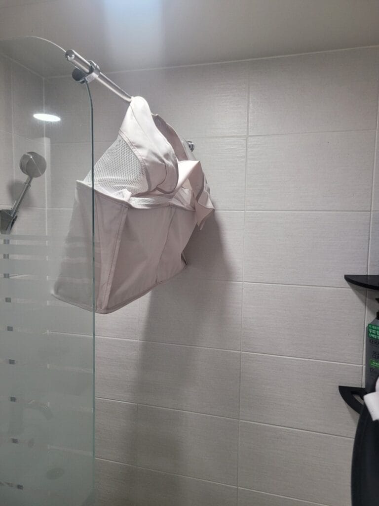 기저귀 갈이대 세탁 하기 어려운 수납함 손세탁 하여 건조