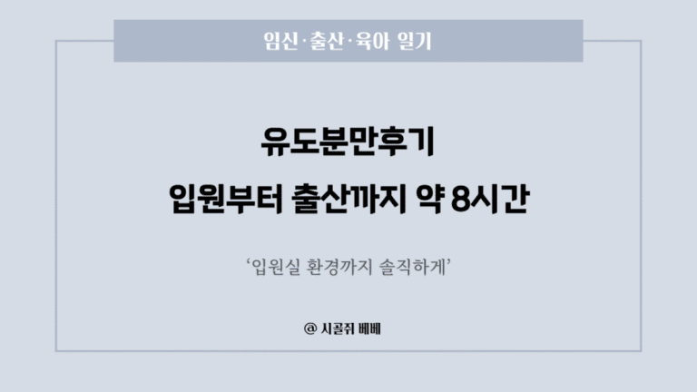 유도분만 후기